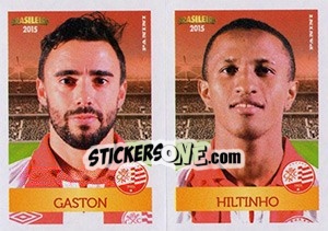 Sticker Gaston / Hiltinho - Campeonato Brasileiro 2015 n. 401 - Panini