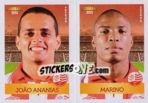 Sticker João Ananias / Marinho - Campeonato Brasileiro 2015 n. 402 - Panini