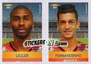 Sticker Ligger / Fernandinho - Campeonato Brasileiro 2015 n. 407 - Panini