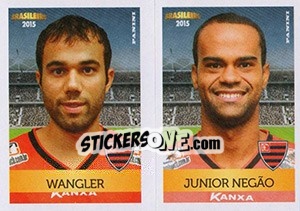 Sticker Wangler / Junior Negão - Campeonato Brasileiro 2015 n. 409 - Panini