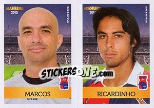 Sticker Marcos / Ricardinho - Campeonato Brasileiro 2015 n. 411 - Panini
