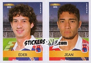 Sticker Éder/ Jean - Campeonato Brasileiro 2015 n. 414 - Panini