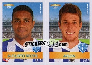Sticker Augusto Recife/ Aylon - Campeonato Brasileiro 2015 n. 419 - Panini
