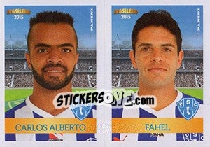 Sticker Carlos Alberto / Fahel - Campeonato Brasileiro 2015 n. 420 - Panini