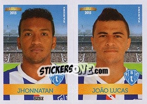 Figurina Jhonnathan / João Lucas - Campeonato Brasileiro 2015 n. 421 - Panini