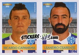 Sticker Ricardo Capanema / Leandro Cearense - Campeonato Brasileiro 2015 n. 422 - Panini