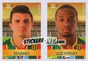 Sticker Edvânio / Luiz otávio - Campeonato Brasileiro 2015 - Panini