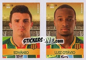 Sticker Edvânio / Luiz otávio - Campeonato Brasileiro 2015 n. 424 - Panini