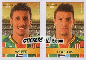 Sticker Válber / Douglas - Campeonato Brasileiro 2015 - Panini