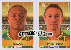 Sticker Edgar / Pimentinha - Campeonato Brasileiro 2015 - Panini