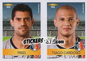 Sticker Fred / Tiago Cardoso - Campeonato Brasileiro 2015 n. 429 - Panini