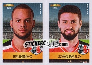 Sticker Bruninho / João Paulo - Campeonato Brasileiro 2015 n. 432 - Panini