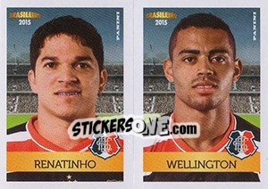 Cromo Renatinho / Wellington - Campeonato Brasileiro 2015 - Panini