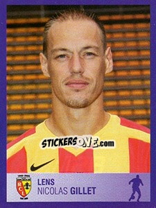 Sticker Nicolas Gillet - FOOT 2005-2006 n. 128 - Panini