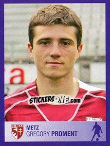 Sticker Grégory Proment - FOOT 2005-2006 - Panini