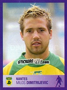 Sticker Milos Dimitrijevic - FOOT 2005-2006 n. 285 - Panini