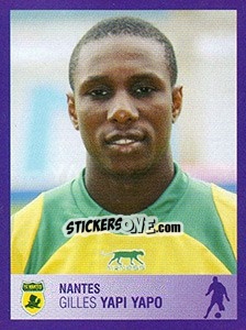 Sticker Gilles Yapi Yapo - FOOT 2005-2006 n. 290 - Panini