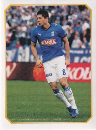 Sticker Robert Lewandowski - Najlepszy Mlody Pilkarz - Ekstraklasa 2008-2009 n. 8 - Panini