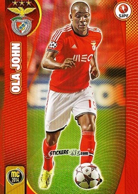 Sticker Ola John - Megacraques 2013-2014 n. 15 - Panini