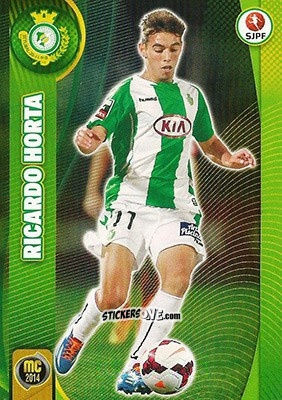 Sticker Ricardo Horta - Megacraques 2013-2014 n. 133 - Panini