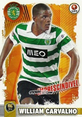 Sticker William Carvalho (Sporting) - Megacraques 2013-2014 n. 139 - Panini