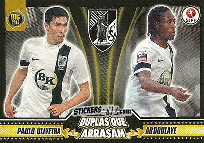 Sticker Paulo Oliveira / Abdoulaye (Vitoria Guimarães) - Megacraques 2013-2014 n. 152 - Panini