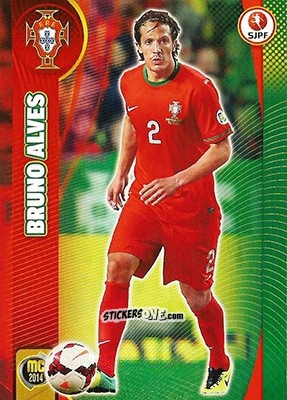 Sticker Bruno Alves - Megacraques 2013-2014 n. 161 - Panini