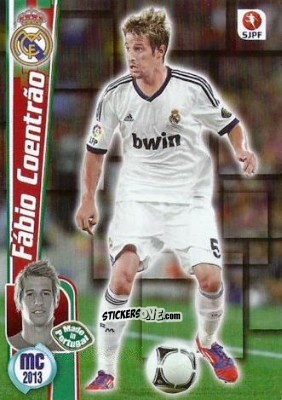 Sticker Fabio Coentrao - Megacraques 2012-2013 n. 151 - Panini