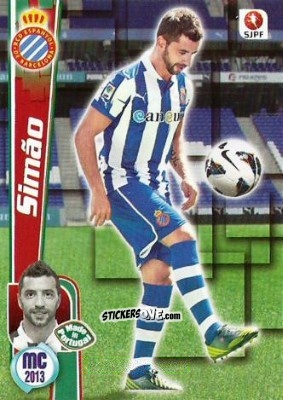 Sticker Simão - Megacraques 2012-2013 n. 170 - Panini