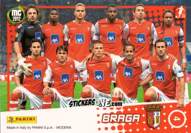 Sticker Braga - Megacraques 2011-2012 n. 4 - Panini