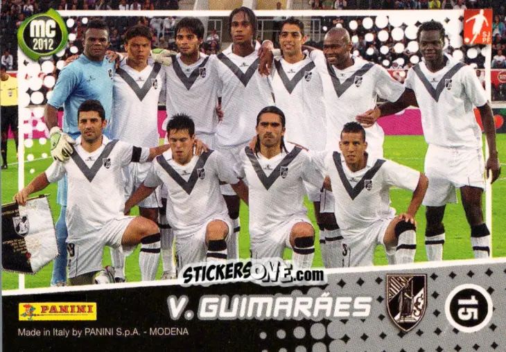 Sticker Vitória De Guimarães - Megacraques 2011-2012 n. 15 - Panini
