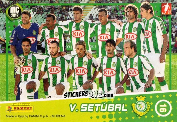 Sticker Vitória De Setúbal - Megacraques 2011-2012 n. 16 - Panini