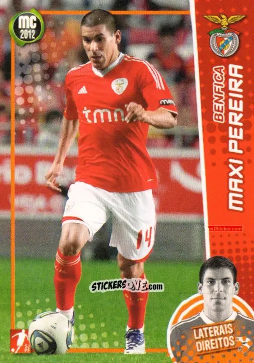 Sticker Maxi Pereira - Megacraques 2011-2012 n. 34 - Panini