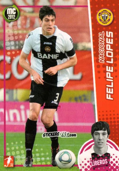 Figurina Felipe Lopes - Megacraques 2011-2012 n. 49 - Panini