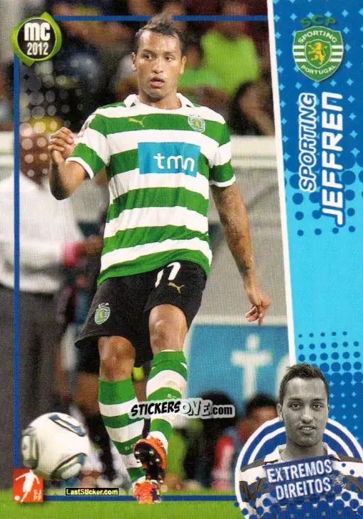 Sticker Jeffren - Megacraques 2011-2012 n. 87 - Panini