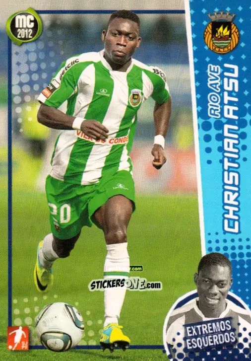 Sticker Christian Atsu - Megacraques 2011-2012 n. 92 - Panini
