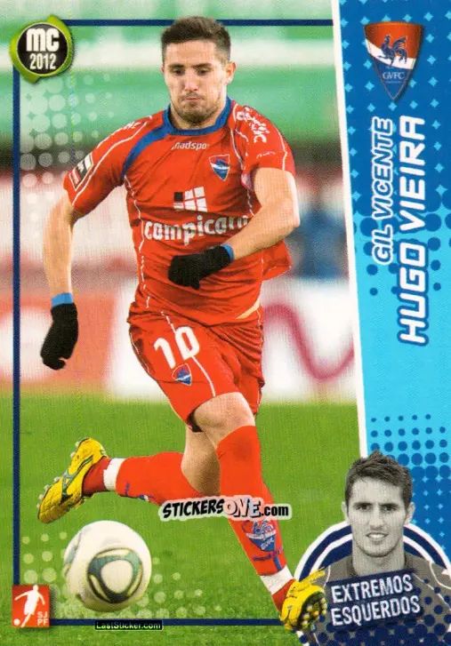 Sticker Hugo Vieira - Megacraques 2011-2012 n. 94 - Panini