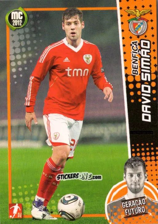 Sticker David Simão - Megacraques 2011-2012 n. 120 - Panini