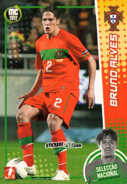 Sticker Bruno Alves - Megacraques 2011-2012 n. 131 - Panini