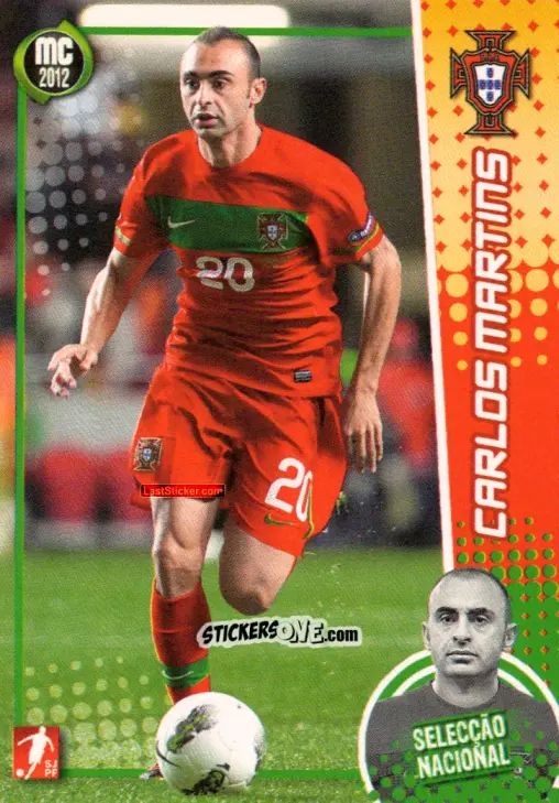 Cromo Carlos Martins - Megacraques 2011-2012 n. 138 - Panini