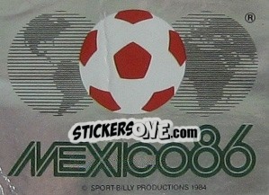 Cromo Emblema - FIFA World Cup Mexico 1986 - Panini