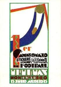 Sticker Poster Uruguay 1930 - FIFA World Cup Mexico 1986 n. 4 - Panini