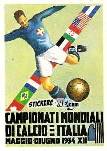 Sticker Poster Italia 1934 - FIFA World Cup Mexico 1986 n. 5 - Panini