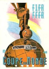 Sticker Poster Franta 1938 - FIFA World Cup Mexico 1986 - Panini