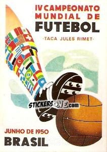 Figurina Poster Brazilia 1950 - FIFA World Cup Mexico 1986 - Panini