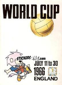 Sticker Poster Anglia 1966 - FIFA World Cup Mexico 1986 n. 11 - Panini
