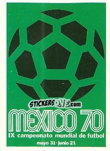 Cromo Poster Mexic 1970 - FIFA World Cup Mexico 1986 - Panini