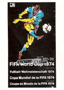 Cromo Poster West Germany 1974 - FIFA World Cup Mexico 1986 - Panini