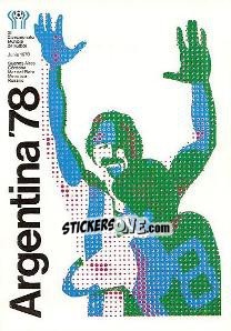 Sticker Poster Argentina 1978 - FIFA World Cup Mexico 1986 - Panini