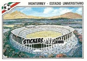 Cromo Stadion Universitario - FIFA World Cup Mexico 1986 - Panini
